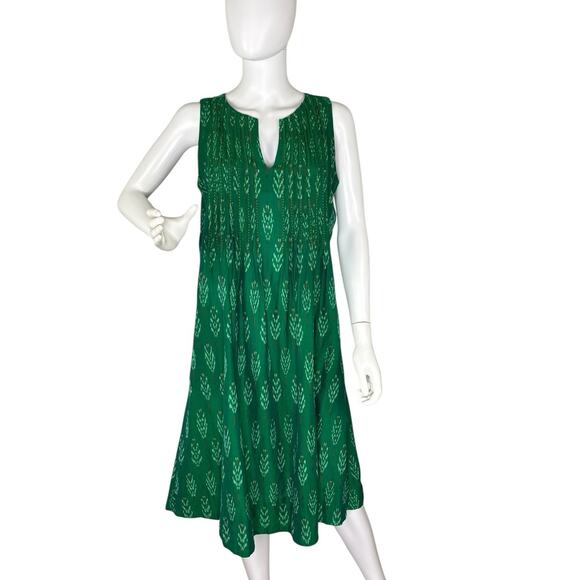 green emerald velvet dress Tan Stripe Embroidered Linen Sunny Mini Dress main image 0